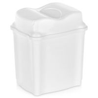 Kosz na Śmieci Odpady Plastikowy Uchylny Biurowy Łazienkowy Kuchenny 5L