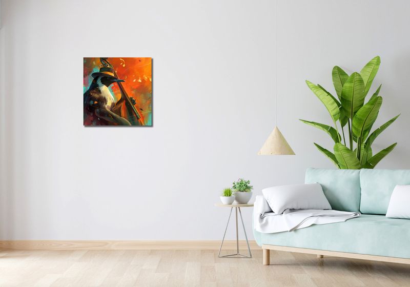 Obraz 50x50cm Pingwinia Nuta zdjęcie 2