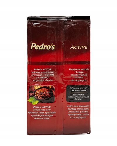 3 x Kawa mielona PEDRO'S ACTIVE 500 g na Arena.pl