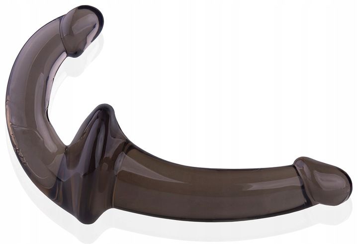 DWUSTRONNY ŻELOWY PENIS STRAP ON DLA PAR BEZ PASÓW zdjęcie 7