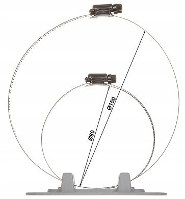 Słupowa puszka montażowa adapter do kamer DVS PFA na Arena.pl