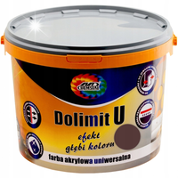 CHEMSTAL DOLIMIT U FARBA UNIWERSALNA ZEWNĄTRZ WEWNĄTRZ BUDYNKÓW BRĄZOWA 10L
