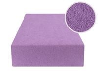 Prześcieradło Z Gumką 180X200 Frotte Jasny Fiolet
