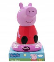 2 x KIDS LICENSING LAMPKA NOCNA LED Z FIGURKĄ ŚWINKA PEPPA 25CM NA BATERIE