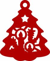 Ś7 Zawieszka ozdoba ażurowa ŚWIĘTA choinka Bożenar