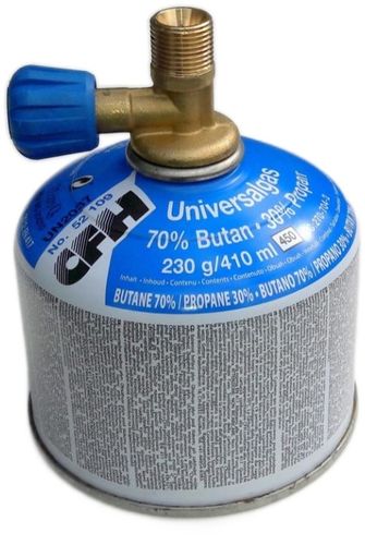 REDUKCJA DO NAPEŁNIANIA KARTUSZY Z ZAWORKIEM 7/16 - 3/8 PROPAN BUTAN na Arena.pl