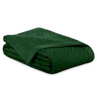 Narzuta tłoczona pikowana OPHELIA 220x240 butelkowa zieleń AmeliaHome