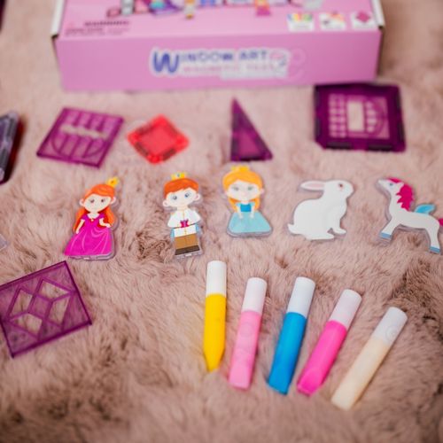 WOOPIE Klocki Magnetyczne Zestaw Zamek Księżniczki 50 el. na Arena.pl