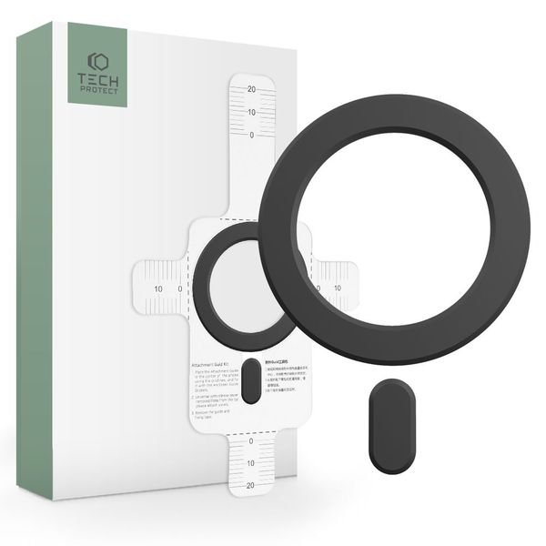 TECH-PROTECT MAGMAT MAGSAFE UNIVERSAL MAGNETIC RING BLACK zdjęcie 1