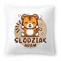 Poduszka Dla Adama Na Urodziny Ze Zdjęciem Na Prezent Biała 40X40 Cm