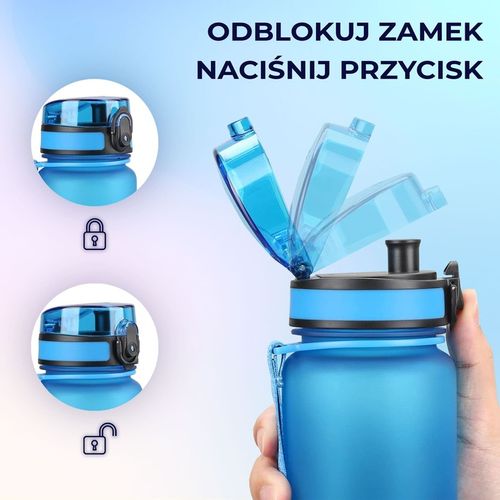 BUTELKA NA WODĘ DLA DZIECI 350ml z Tritanu Bidon do szkoły, przedszkola na Arena.pl