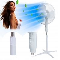 Wentylator stojący POKOJOWY CICHY WIATRAK BIAŁY