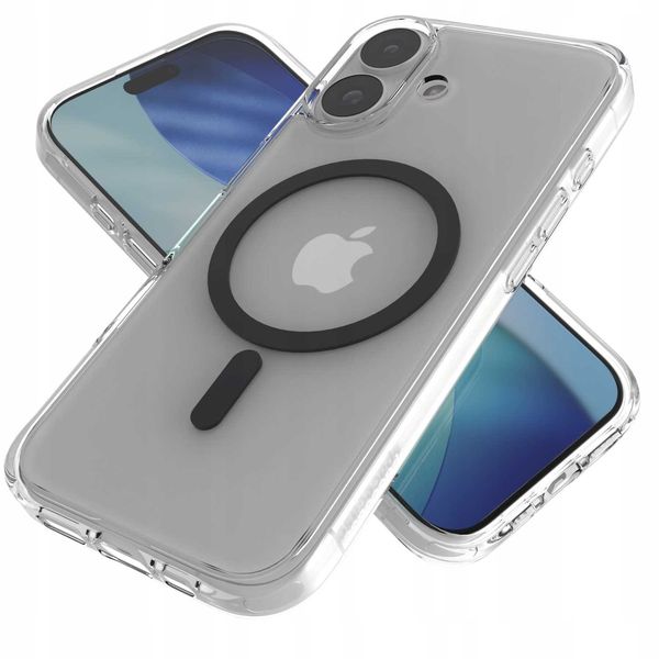 Spacecase Clear Mag Iphone 17 Black zdjęcie 3