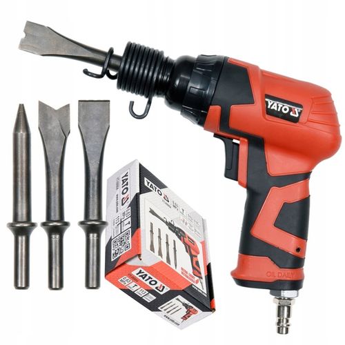 YATO MŁOTEK PNEUMATYCZNY ŚCINAK UDAROWY KOMPOZYT +4 GROTY DO RDZY PIASKARKA na Arena.pl