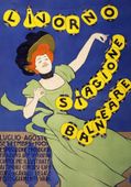 Plakat 70x100cm Livorno Stagione Balneare, Cappiello Vintage Salon
