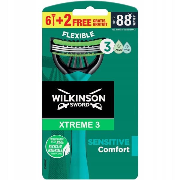 16x Maszynka do Golenia WILKINSON Xtreme 3 Comfort Sensitive zdjęcie 2