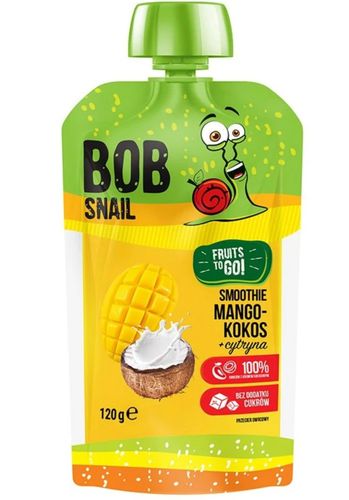 BOB SNAIL Smoothie mango-kokos-cytryna bez dodatku cukru 120 g na Arena.pl