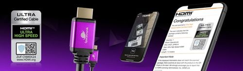 Kabel UHS HDMI 2.1 8K 48 Gbit/s Spacetronik 2m CERTYFIKOWANY czarny na Arena.pl