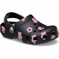 Crocs Dziecięce Buty Klapki Chodaki Lekkie Classic Flower Kids Clog 28-29