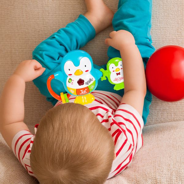 Grzechotki Interaktywne Gryzaki Muzyczny Pingwinek dla Malucha zdjęcie 8