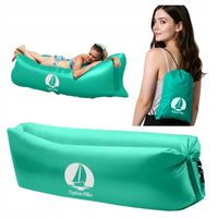 WYTRZYMAŁY Materac DMUCHANY Lazy Bag Leżak NA PLAŻĘ AIR SOFA Captain Mike