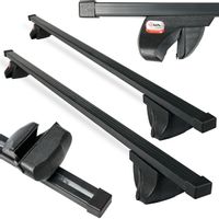 Uniwersalny bagażnik bazowy na relingi standardowe i zintegrowane AMOS ALFA Belki Stalowe 120cm