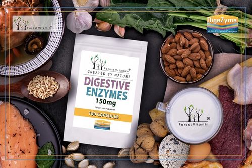 ENZYMY TRAWIENNE COMPLEX DIGEZYME 100 kaps LAKTAZA MOCNE na Arena.pl