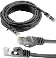 Kabel sieciowy LAN ETHERNET internetowy kat 6 FTP RJ45 30m Skrętka Czarny