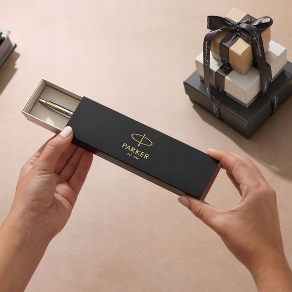 Długopis Parker Jotter Stal Matowa GT z grawerem - prezent na Walentynki zdjęcie 3