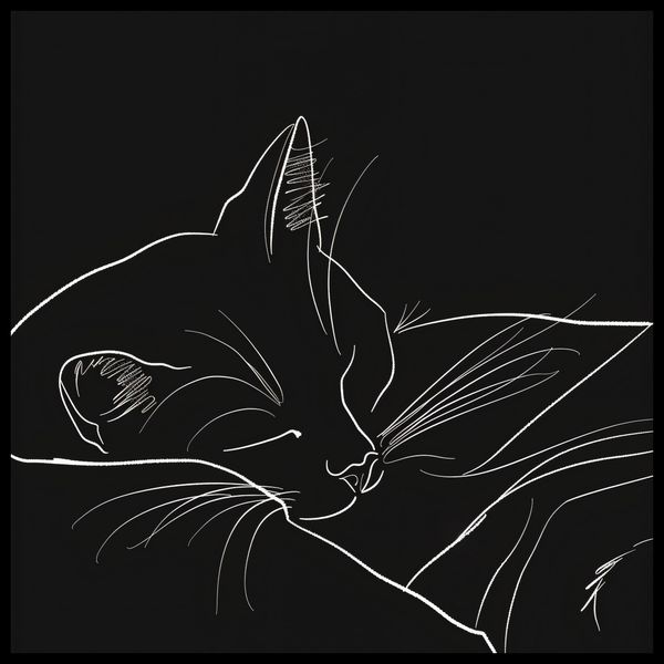 Plakat 60x60cm Nocny Spokój zdjęcie 2
