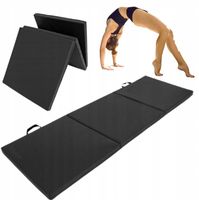 MATERAC GIMNASTYCZNY SKŁADANY 180x60x5cm REHABILITACYJNY DO ĆWICZEŃ PREZENT