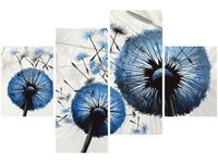 140CM 70 OBRAZ DMUCHAWCE NIEBIESKIM KOLORZE ŚCIENNY