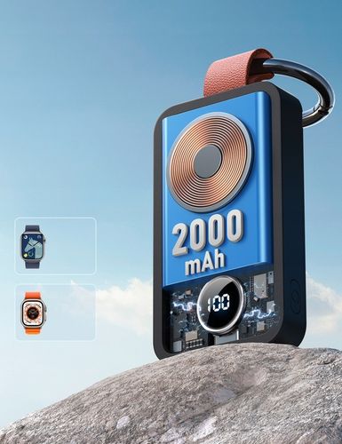 Joyroom powerbank bezprzewodowy 2000mAh 3W do Apple Watch czarny (JR-WQW01) na Arena.pl