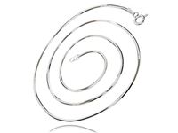 Gruby srebrny łańcuszek linka żmijka snake o przekroju ośmiokątnym 50 cm srebro 925 SNAKE_8L035