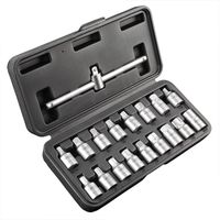 klucze do spustu oleju 3/8 zestaw 18 szt. - t n11-235