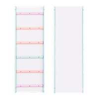 zjeżdżalnia dwustronna Woodiko - biały-pastel