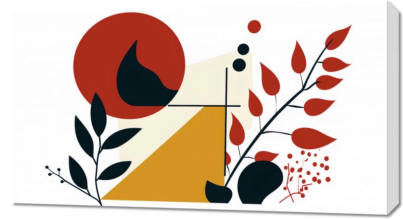 Obraz 90x50cm Ogień i Flora zdjęcie 1