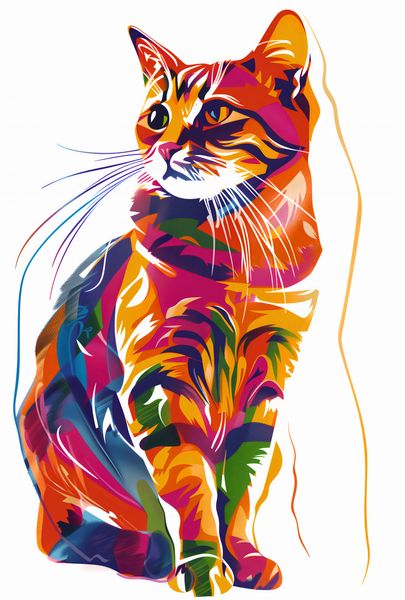 Plakat 67,5x100cm Nasycony Kot zdjęcie 1