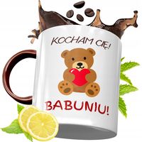 Kubek Bordowy Dla Babci Na Urodziny Prezent Z Nadrukiem Ze Zdjęciem