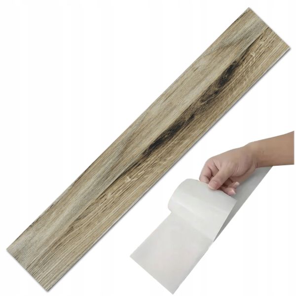 Deska Panele ŚCIENNE SAMOPRZYLEPNE DEKORACYJNE drewno 10x60cm M44 - 1szt zdjęcie 11