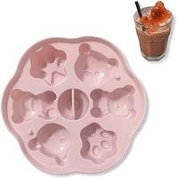 Foremki do kostek Lodu Tacka Silikon Kształt Misie