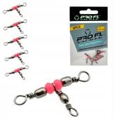 Krętliki Krętlik potrójny wędkarski ProFL 14x16 |5 szt Anty splątanie żyłki