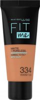 Maybelline Fit Me Podkład Do Twarzy, 334 Warm Tan, 30 Ml