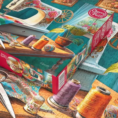 Puzzle 1000 elementów. Mój kącik do szycia 30875 na Arena.pl
