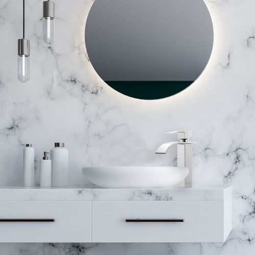 Bateria umywalkowa łazienkowa stojąca kran kaskada - Yoka na Arena.pl