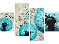 140CM 70 OBRAZ DMUCHAWCE BEŻOWYM TLE ŚCIENNY