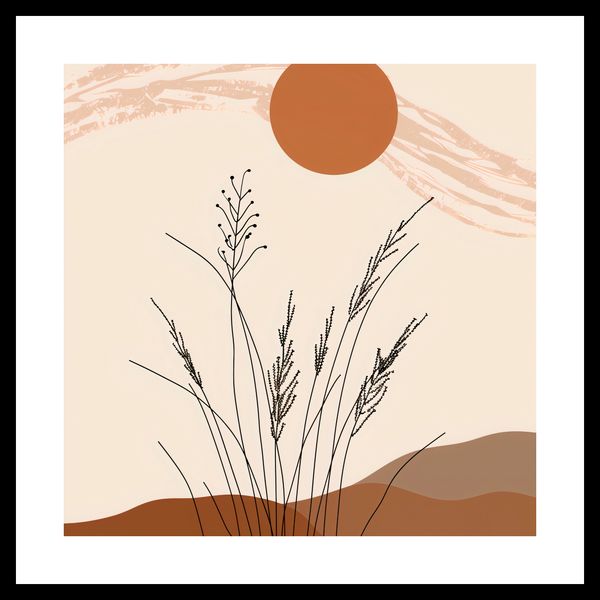 Plakat 30x30cm Złote Źdźbła zdjęcie 3