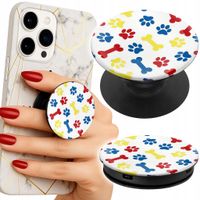Uchwyt do telefonu Popsocket na palce/stojak ŁAPKI KOŚCI PIES BAJKI