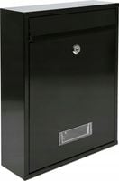 SKRZYNKA NA LISTY, POCZTOWA 360x260x80 mm CZARNA