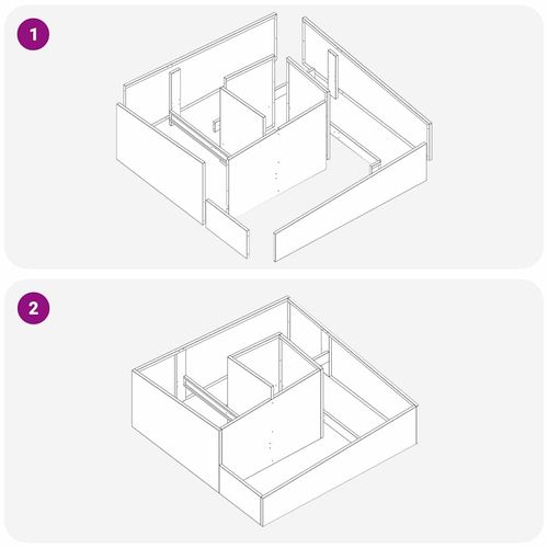 Doniczka ogrodowa Srebrny 100 x 100 x 50 cm Stal galwanizowana na Arena.pl